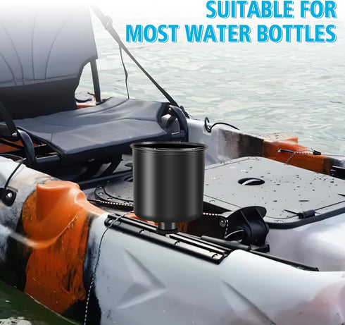 Kayak Cup Holder Bottle Holder: 2 PCS Multi-Functional Non-Slip Design Tool Storage for Boats