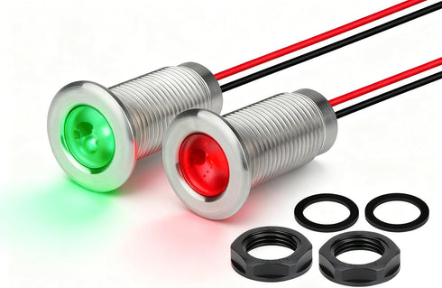 Boat Navigation Lights, Marine Boat Nav Lights, Red and Green Bow Lighting,