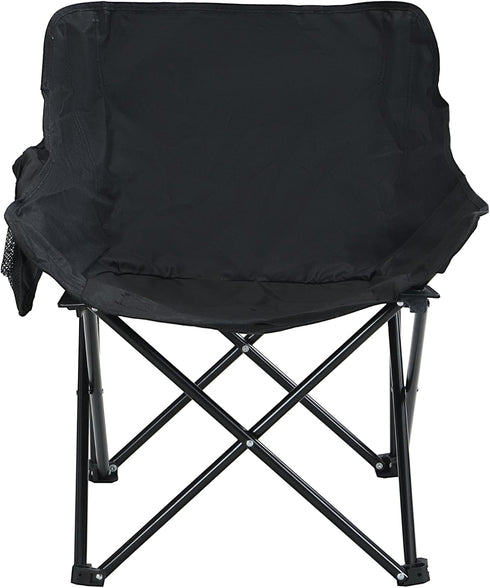 2 Pack Folding Camping Chairs: Portable Outdoor Seating for Couples & Adults - Lightweight Comfort with Side Pockets
