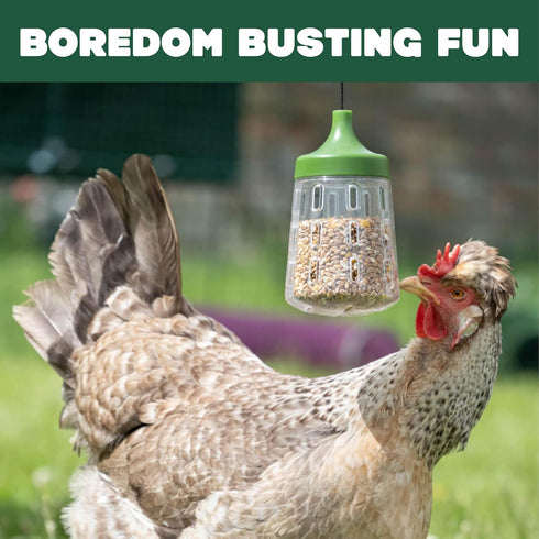 Omlet 300g 2 Pendant Peck Toy | Interactive Slow-Feed Chicken Treat Dispenser | Boredom Busting Enrichment for Hens |