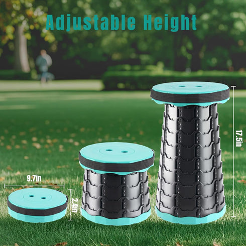 Collapsible Stool Thickened, Portable Foldable Chair, Retractable Stool for Fishing, Portable stools for Adults Hiking