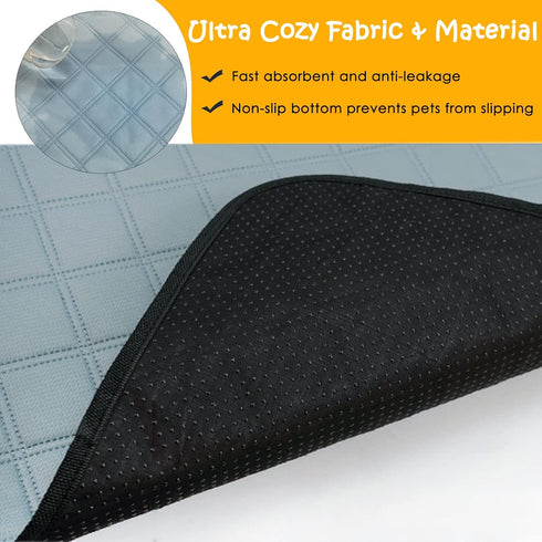 4 Pack 24" 18" Guinea Pig Cage Liners Washable Super Absorbent Guinea Pig Bedding Waterproof Reusable Guinea Pig Pee