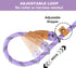 5 FT Heavy Duty Slip Lead Dog Leash for Small Medium Large Dogs, No Pull Training Lead (Lavender Stripe, Medium(3/8"))