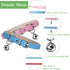 Weewooday 6 Pieces Leather Cat Collar with Bell, Cute Pet Kitten Collar for Boy Girl Cats, Safety Elastic Strap for