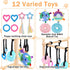 Sibosen 10 Wooden Puppy Play Gym with Hanging Toys for Small Dogs Indoor Jungle Playground Wood Frame with Interactive