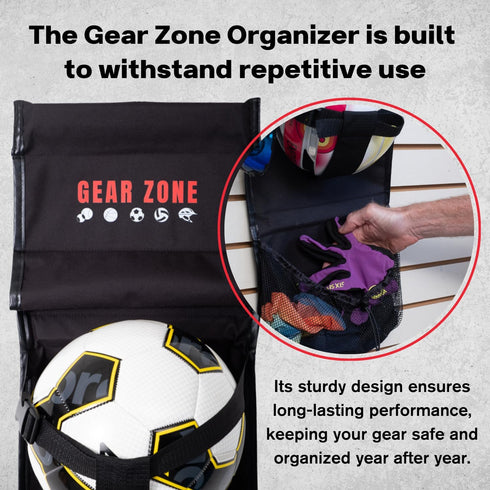 Hanging Sports Equipment Organizer, Multi-Purpose Garage Storage for Basketball Football and Toys