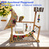 kathson Bird Playground,Parakeet Play Stand,Parrots Play Gym with Food Bowls,Cockatiel Playstand with Chewing&Exercise