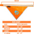 Orange Dog Bandana, Hi-Visibility Reflective Blaze for Large and Small Pets, Safety Accessories for Walking, Camping,