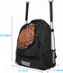 Youth Baseball Bag, Bat Backpack for Softball and T-ball Gear with Shoe Compartment