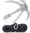 Large 4-Claw Grappling Hook with 65ft Rope, Stainless Steel Folding Grapple Hooks for Outdoor Survival