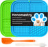 Licking Mat Slow Feeder for Dogs and Cats, Premium Lick Pad with Suction Cups for Anxiety Relief, 2 Pack