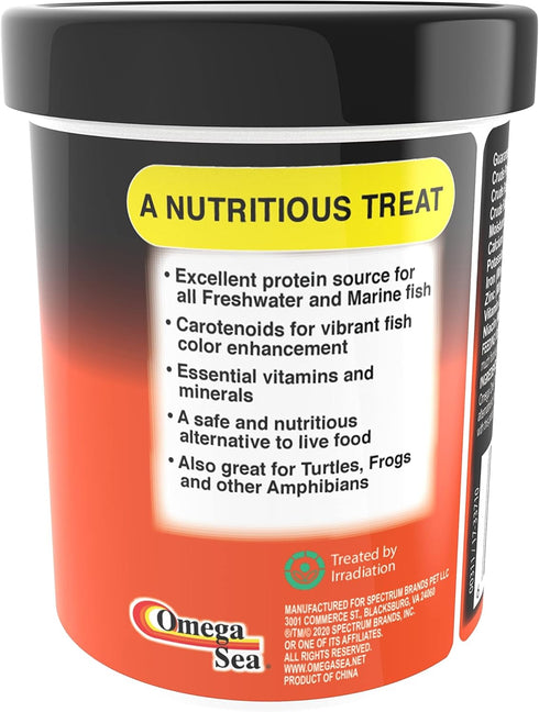 0.85 oz Omega One Freeze Dried Shrimp
