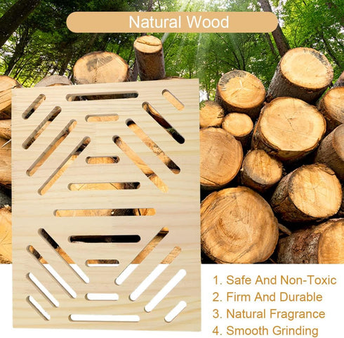 Chinchilla Litewoo Rabbit Scratch Board Foot Pad Mat Chew Toy Grinding Claws Teeth Natural Wood for Small Animal Rabbit