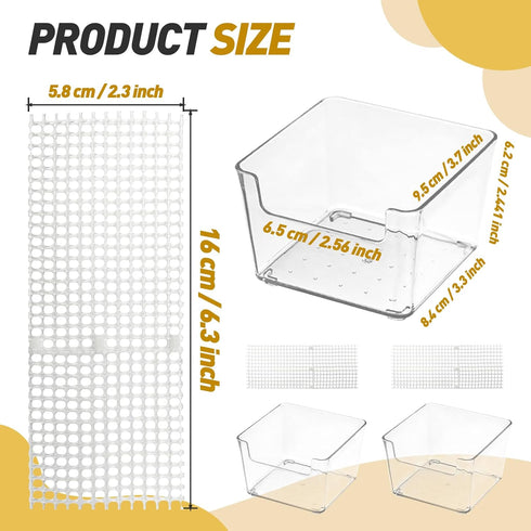 2 Packs Hermit Crab Water Tank with Cuttable Climbing Ramp, Ideal Pool and Tank Combination