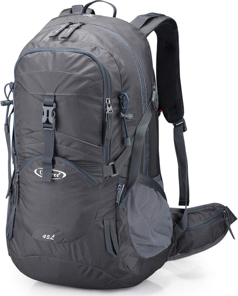 G4Free 45L Waterproof Hiking Travel Backpack with Rain Cover, Outdoor Camping Daypack for Men and Women