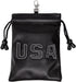 Golf Valuables Pouch, Leather Golf Tee Bag with Drawstrings, Golf Ball Bag for Men and Women