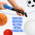 SPORTBIT Ball Pump with 5 Needles, Push & Pull Inflating System for All Exercise Balls, Volleyball, Basketball, Football