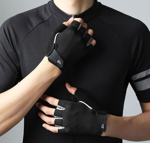 Mealah Workout Exercise Gloves for Men and Women - Breathable Fingerless Gym Gloves for Weightlifting Cycling Training