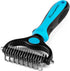 Dematting Comb for Cats and Dogs, Mat Remover and Deshedding Grooming Tool, Safe Detangler for Matted Fur