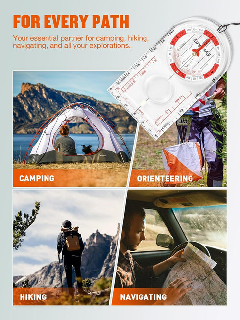 Eyeskey High-Accuracy Orienteering Compass for Outdoor Navigation