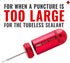 Tubeless Bike Tyre Repair Kit for MTB and Road Bike Tyres, Includes Storage Can for Puncture Repair