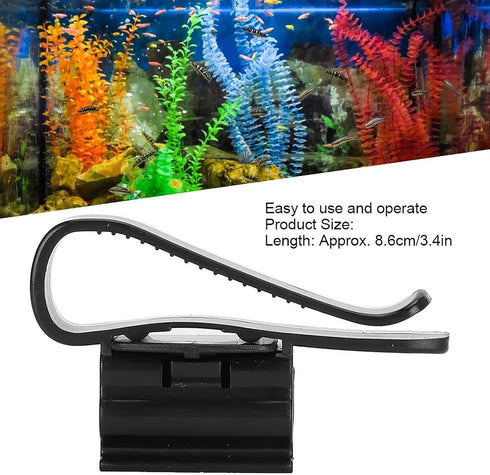 5PCS Fish Tank Water Pipe Clamp, ABS Mounting Clip for 8-16mm Diameter Hose