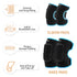 Knee Pads Elbow Pads Set for Kids, Youth Adjustable Protective Sets with Thickened SBR Pads for Riding