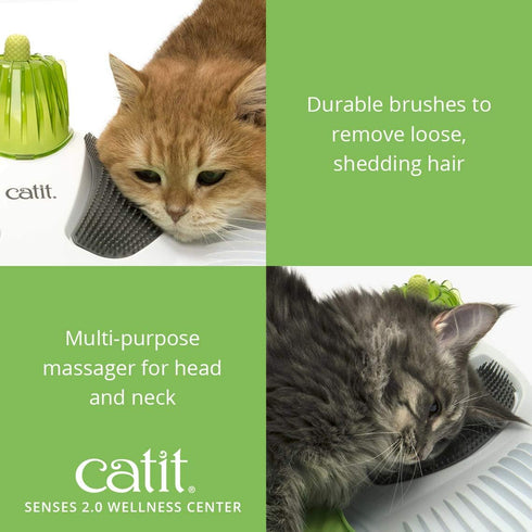 2.0 Catit Senses Wellness Center Cat Toy - Interactive Multi-Purpose Relaxation Spot with Catnip Included