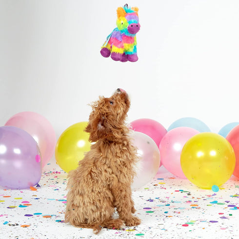 Barkbox Plush Squeaky Dog Toys - Chew Toys for Large Dogs (Full O' Fluff Piñata)