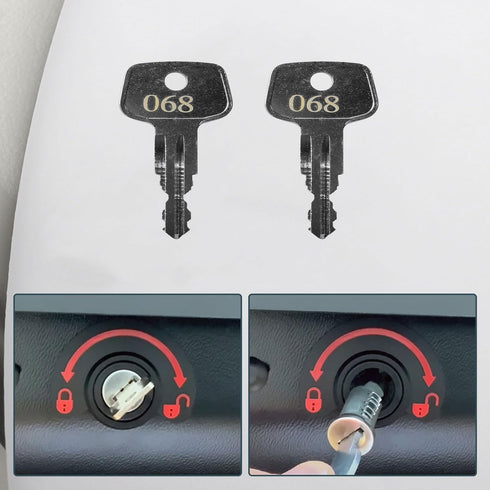 Thule Key Replacement for Roof Racks, Carriers, Crossbars Key (Codes N068)
