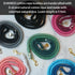 DJANGO Cotton Rope Dog Leash, 5 FT Ombre for Small Medium Large Dogs, Custom Colors, Gold and Silver Hardware