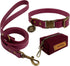 Wisedog Dog Collar and Leash Set Combo, Adjustable Pet Collars with Leashes for Small Medium Large Dogs