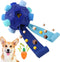 Dog Snuffle Ball, Interactive Puzzle Toy for Natural Foraging Skills, Slow Feeder for Training and Stress Relief, Blue