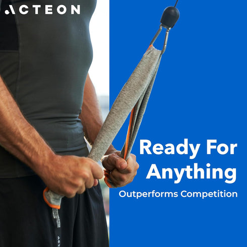 5 Pack, 16x30.5 Inch Acteon Microfiber Gym Towels Quick Dry Silver ION Odor-Free Sweat Towel, Super Absorbent Fast