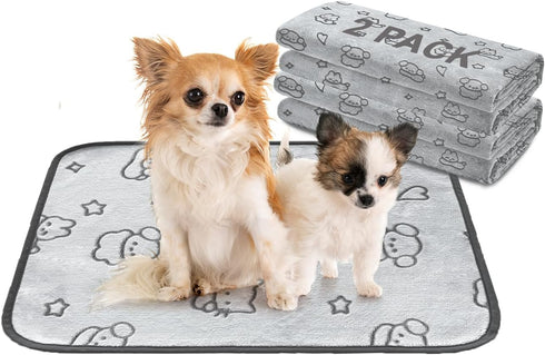 Qeils Reusable Puppy Pads, 2 Pack Washable Pee Pads for Dogs, Waterproof