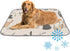 imiBBWQu Dog Cooling Mat Cute Cats Black Yellow Cooling Mat for Dogs Washable