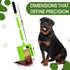Dispoz-A-Scoop 4-in-1 24" 8 Revolutionary Dog Poop Scooper, Handle & Refill Bags - Fast, Easy, Clean with Disposable