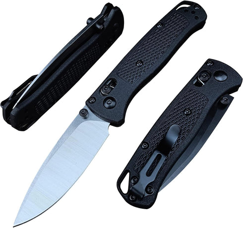 Thumb Open Mini EDC Folding Pocket Knife, Axis Lock with 2.7'' 8Cr13MoV Blade, Glass Reinforced Nylon Handle