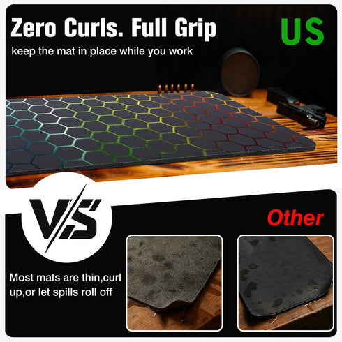 FSTSOCK Gun Cleaning Mat - Double Thickness Gun Mat,Durable Anti Slip Gunsmith Mat, Oil Resistant Workbench Pad