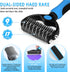 3 1 Large Dog Slicker Brush for Goldendoodles, Poodles - in Grooming Kit with Undercoat Rake, Comb - Extra Long Pins