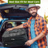 Odor-Absorbing 2-Layer Large Golf Trunk Organizer with Activated Carbon Fabric - Water-Resistant Golf Shoe Bag