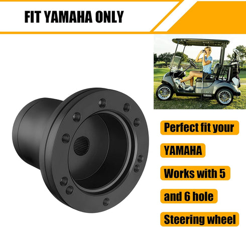 Yamaha Steering Wheel Adapter, Golf Cart Steering Wheel Hub for G1-G29 & Drive