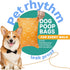 Pet Rhythm 360 counts 13x9 Inch Citrus Scented Dog Poop Bags - Orange Pet Waste Bags with Dispensers, Extra Large
