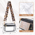 HULISEN Clear Crossbody Bag, Stadium Approved Transparent Handbag for Women, Concerts & Sports Events