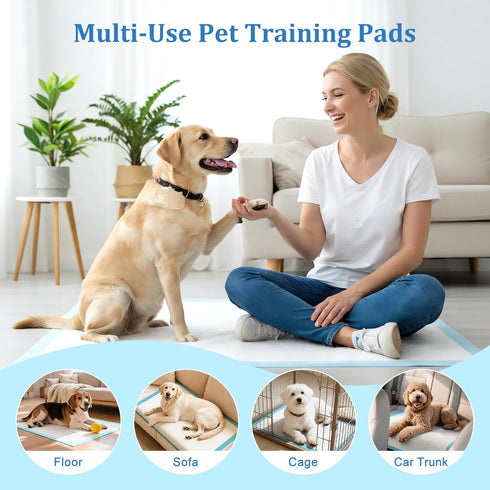 31"x47" 40 Count, Dog Pee Pads Extra Large Leak-Proof Super Absorbent Thick Disposable Potty Training Pads for Dogs