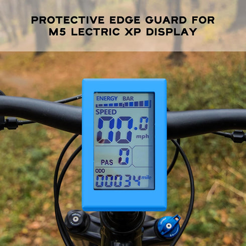 Protective Edge Guard for M5 Lectric XP Display, Soft Shock Absorbent Protective Cover (Blue)