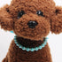 Dog Cat Pearls Necklace Collar with Bling Accessories and Ribbon Bow, Jewelry for Female Dogs Cats Small Medium (S,