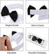 ZTON Handcrafted Adjustable Formal Pet Bowtie Collar Neck Tie for Dogs & Cats, S, Black