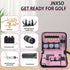 Golf Accessories Set for Men and Women with Hi-End Case, Golf Balls, Tees, Multifunctional Divot Tool, Rangefinder
