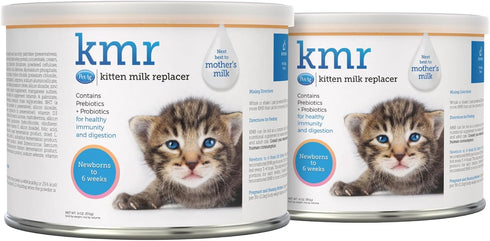 PetAg KMR Kitten Milk Replacer Powder, 6 oz, Pack of 2, Easy to Digest Formula for Kittens